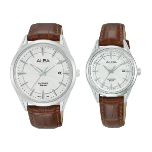 Alba Couple Set Watches - AS9S59X1 & AH7CK1X1