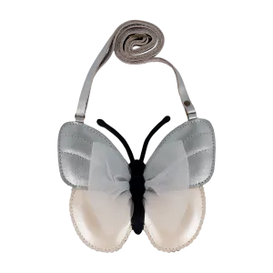 Alja Purse | Vlinder | Silver Grey Metallic Leather