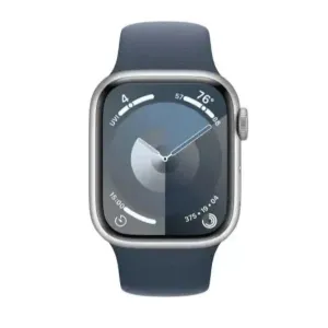 Apple Watch Series 9 GPS   Cellular 41mm Silver Aluminium Case with Storm Blue Sport Band - S/M