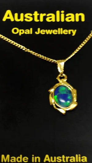 Australian Opal Jewellery Necklace style 103 click here to add to cart