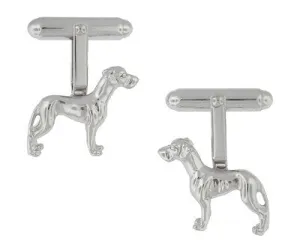Bird Dog Cufflinks in Sterling Silver