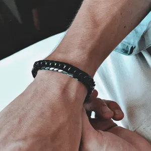 BLACK 11mm Cuban Bracelet