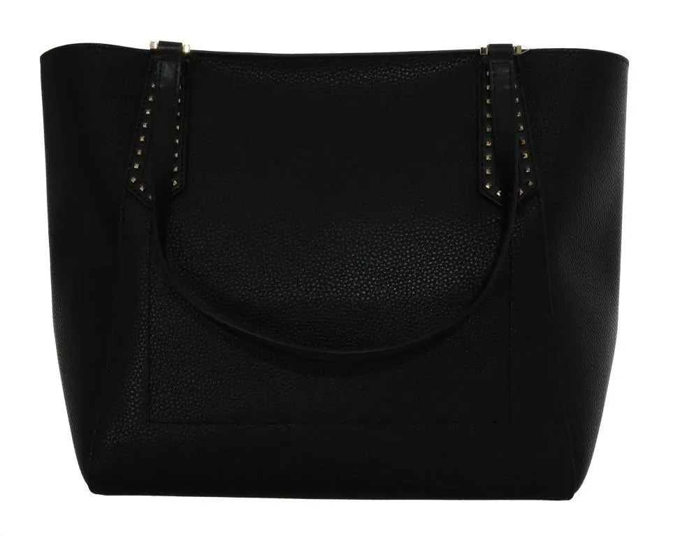Black KIMBERLY Leather Tote Bag