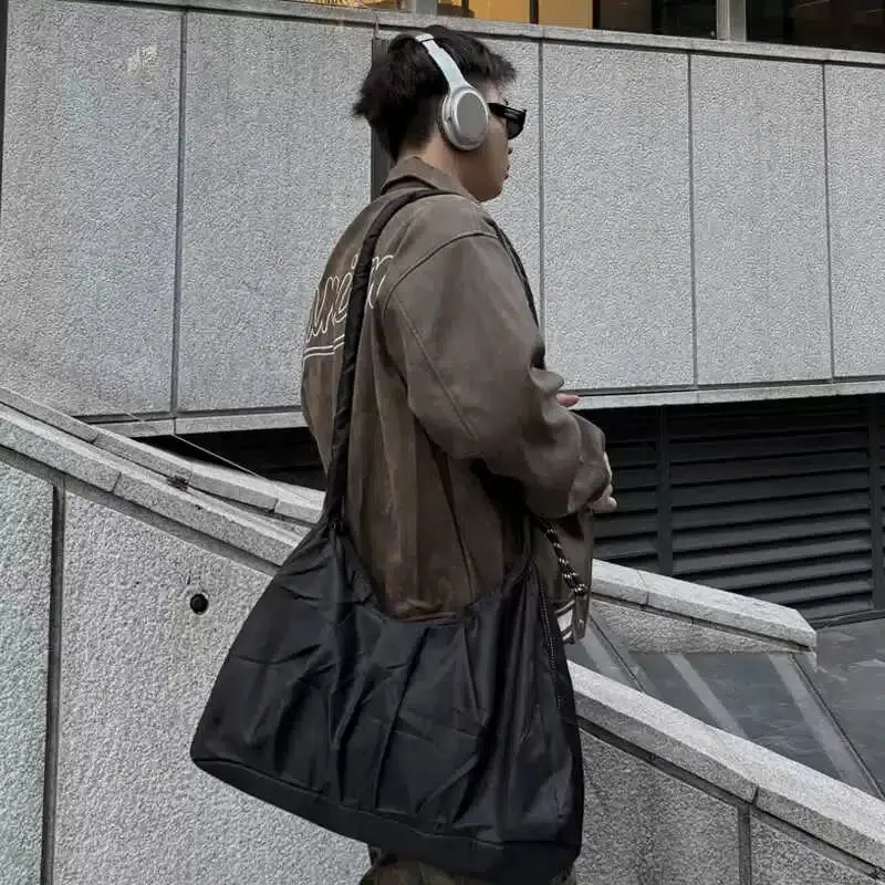 Black Nylon Shoulder Bag