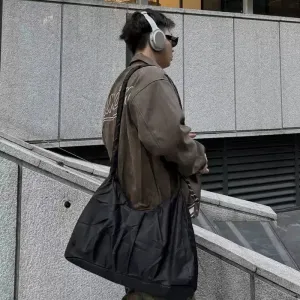 Black Nylon Shoulder Bag