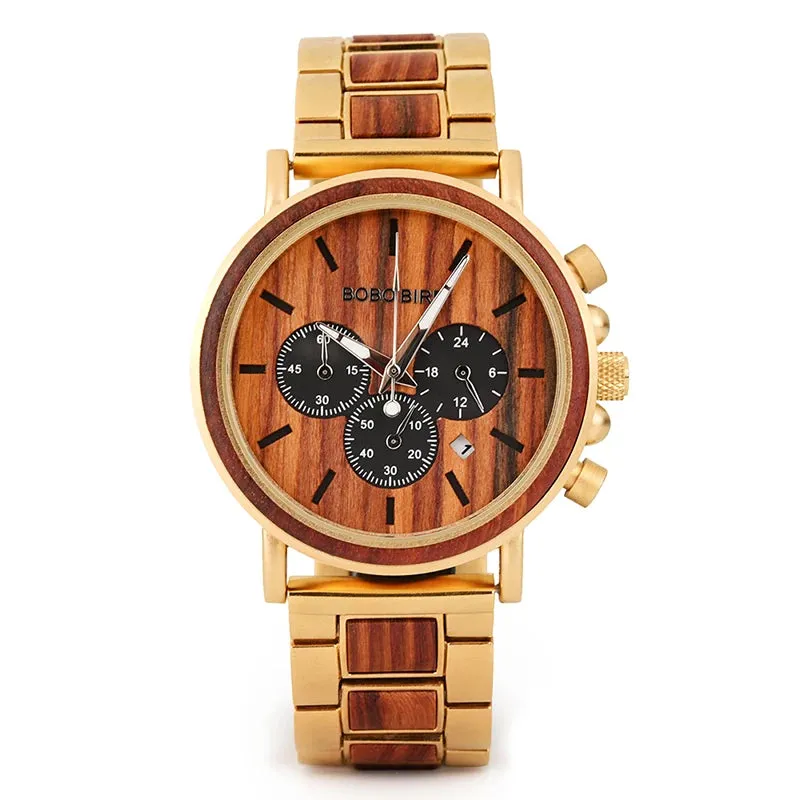 BOBO BIRD Ebony Wood Watch