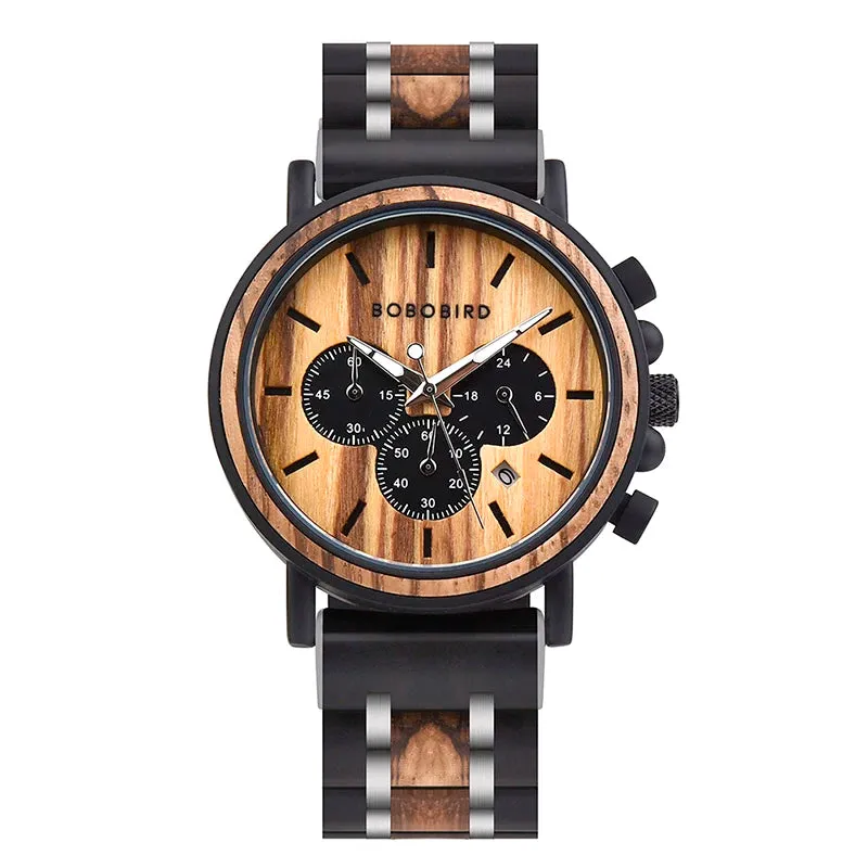 BOBO BIRD Ebony Wood Watch