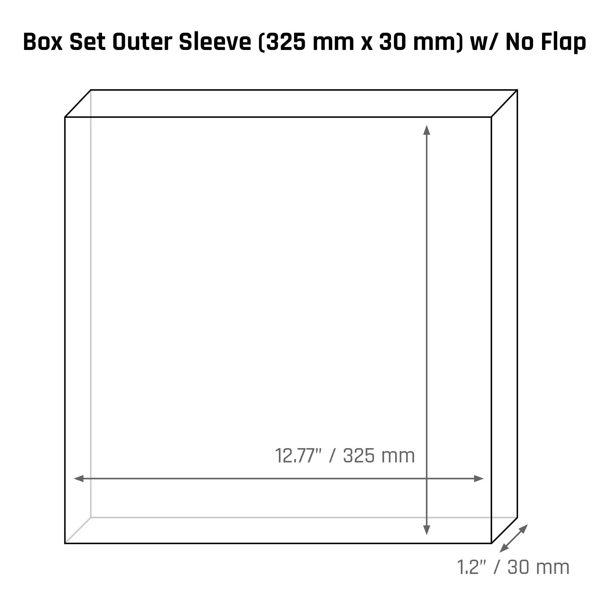 Box Set Outer Sleeve (325 mm x 30 mm) - 3mil