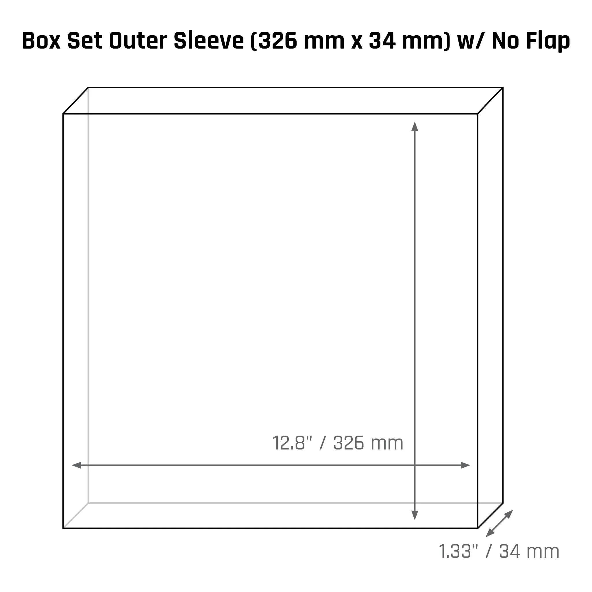 Box Set Outer Sleeve (326 mm x 34 mm) - 3mil