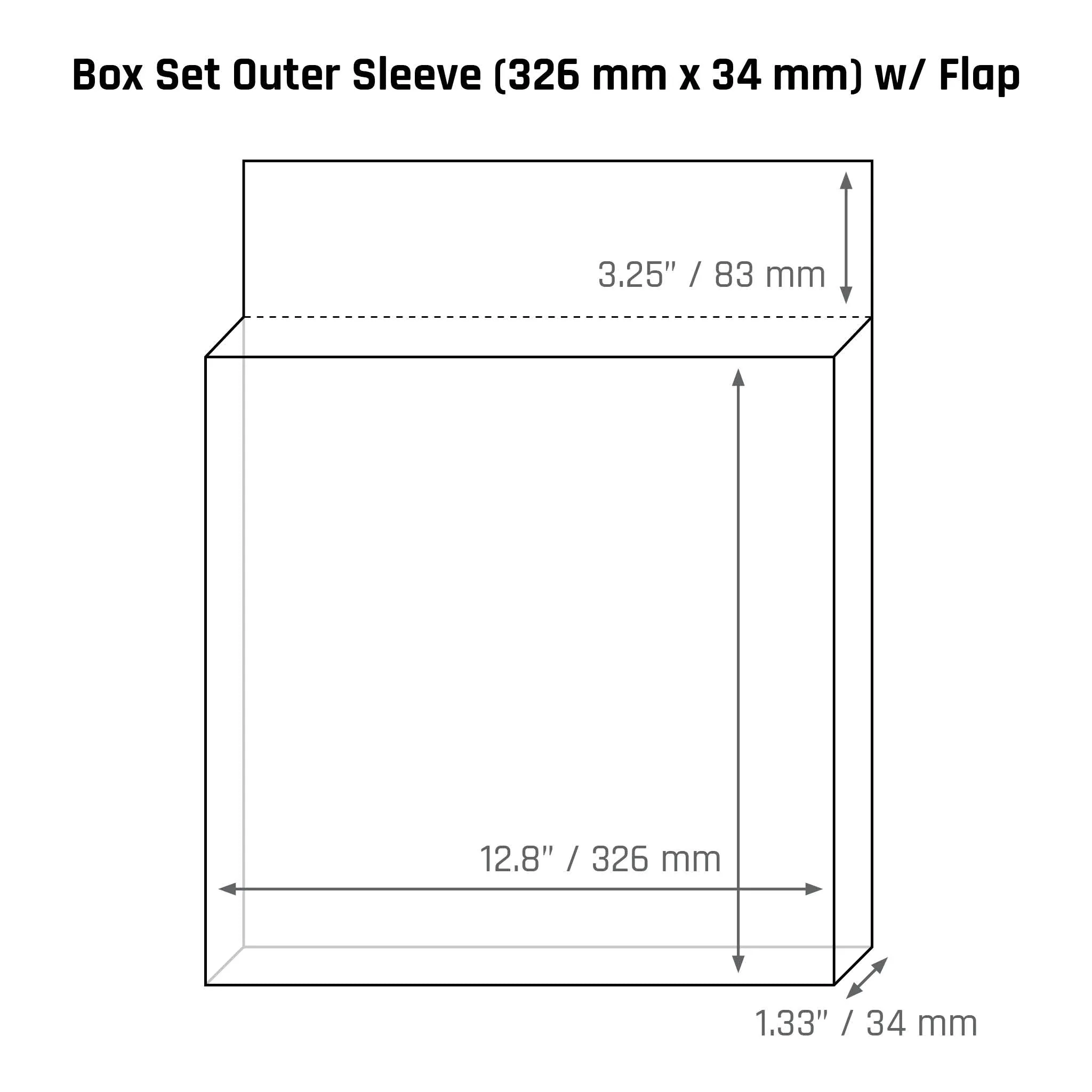 Box Set Outer Sleeve (326 mm x 34 mm) - 3mil