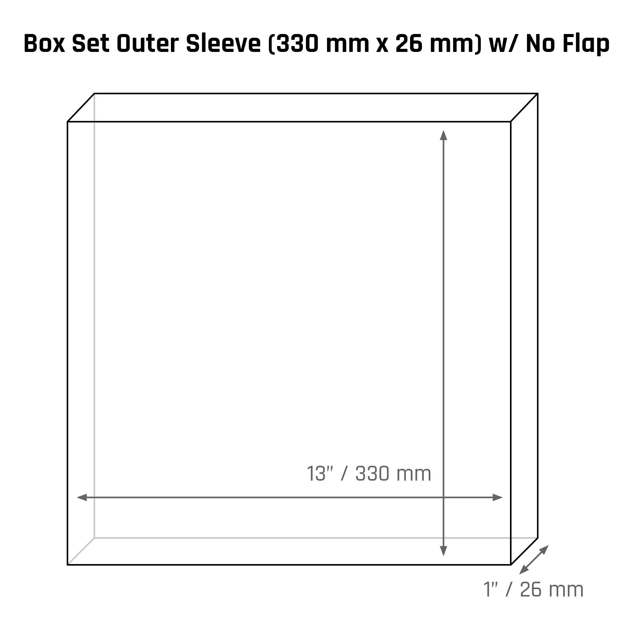 Box Set Outer Sleeve (330 mm x 26 mm) - 3mil