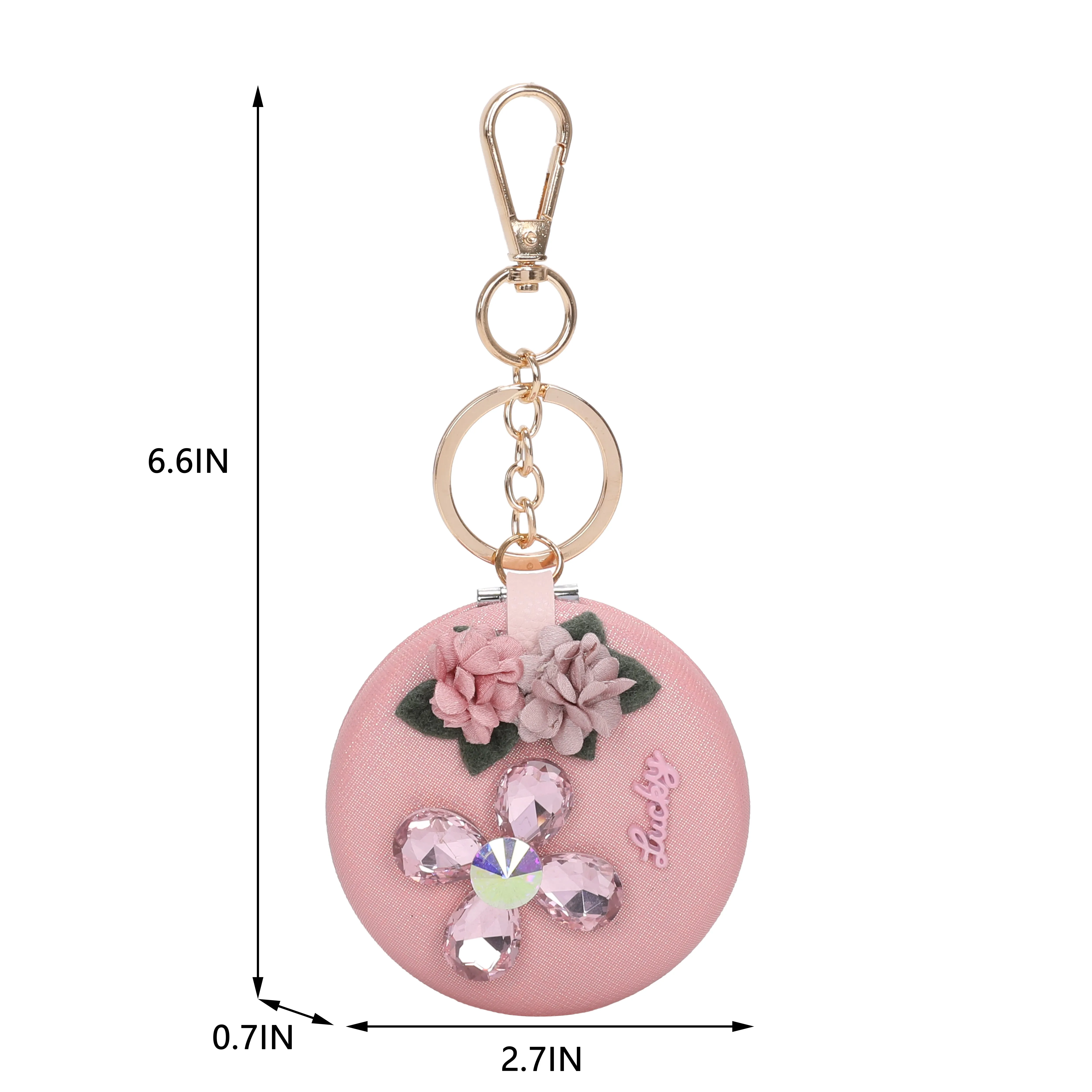 Brangio Lucky Flower Keychain Case – Graceful Charm(6pcs mix colors)