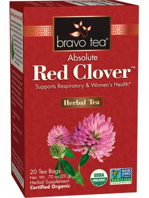 Bravo Tea, Red Clover, Organic, 20 Tea Bags