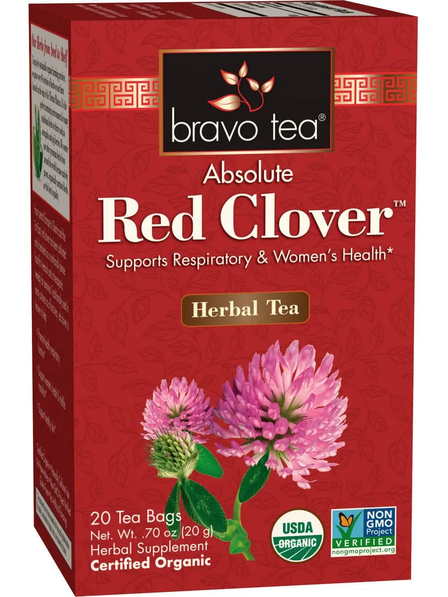 Bravo Tea, Red Clover, Organic, 20 Tea Bags