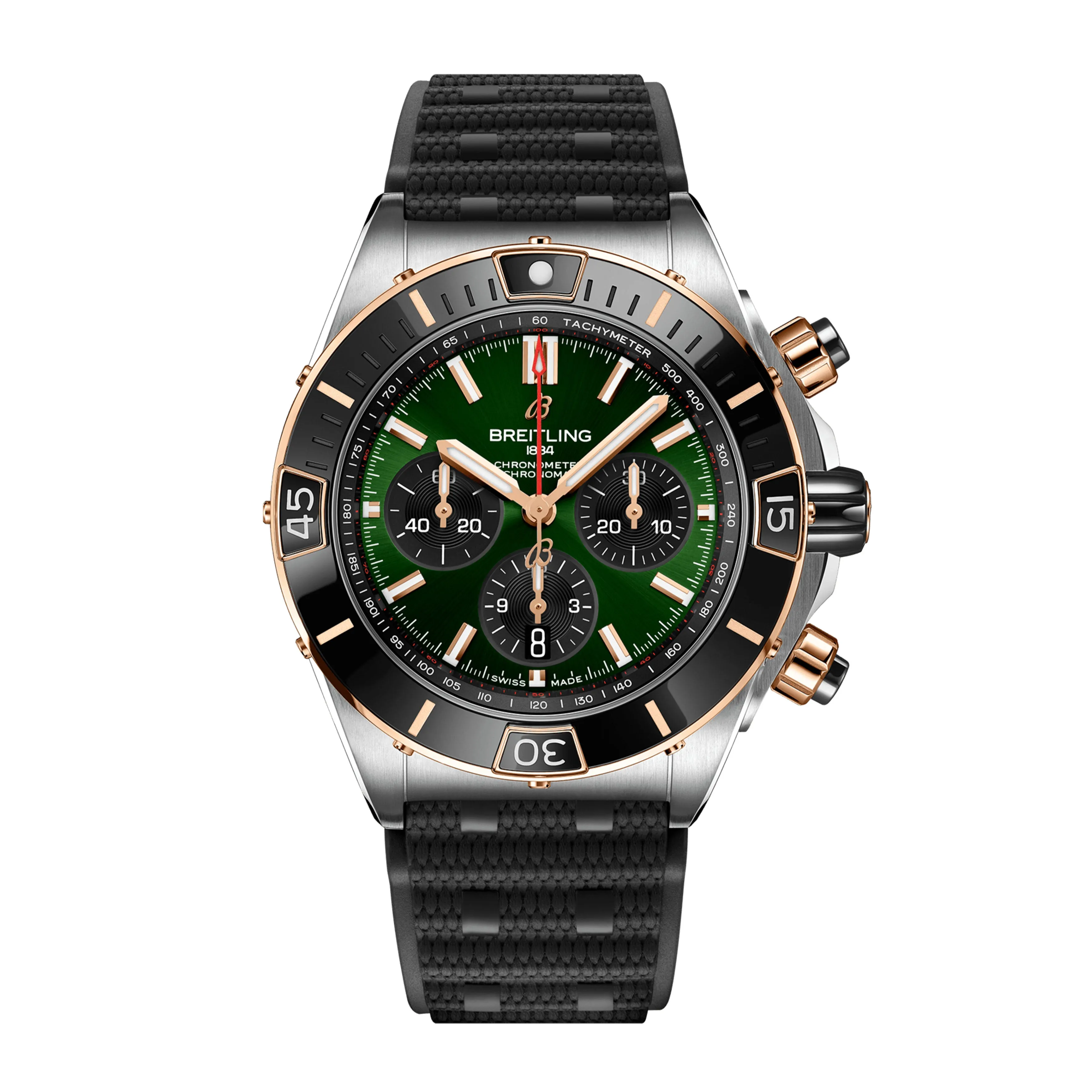 Breitling Super Chronomat B01 Watch, 44mm Green Dial, UB0136251L1S1