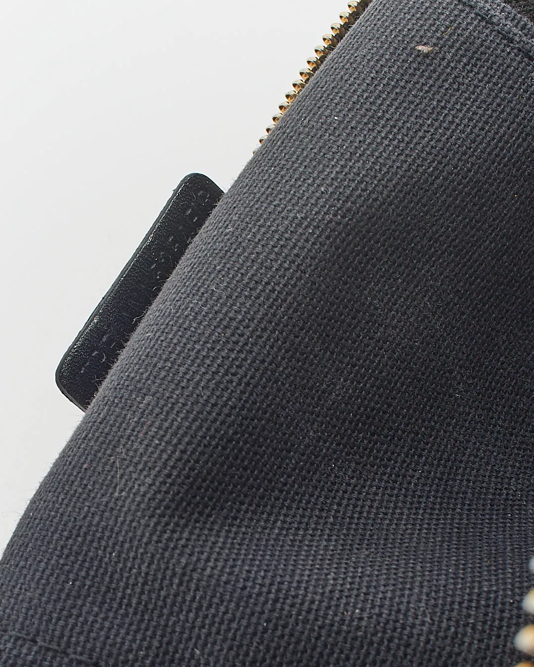 Burberry Black Leather/Canvas Nova check Convertible Bag