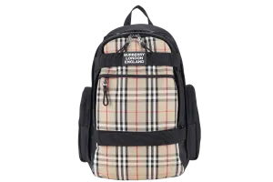 BURBERRY LONDON BACKPACK CHECKERED CANVAS BAG NO DUST COVER