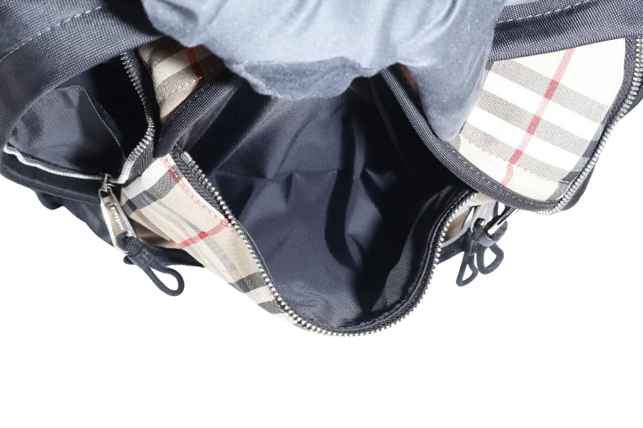 BURBERRY LONDON BACKPACK CHECKERED CANVAS BAG NO DUST COVER