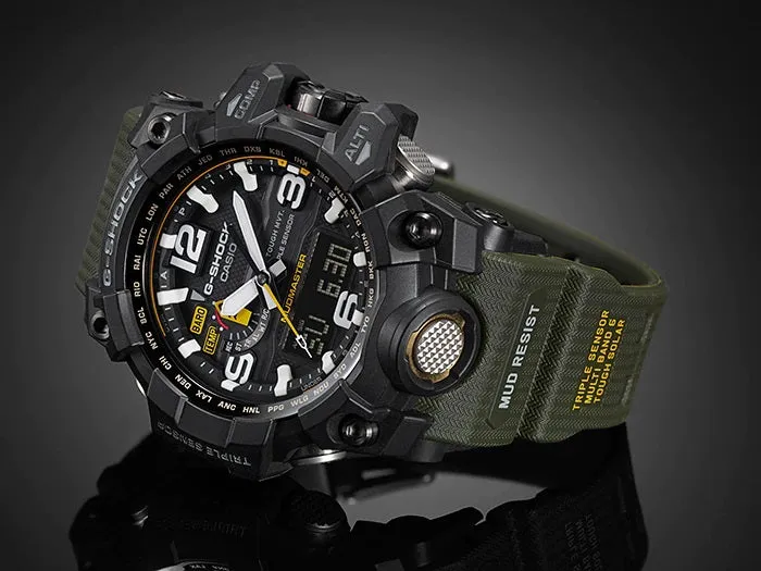Casio Mudmaster Watch (GWG1000-1A3) with Wearable4U Power Pack Bundle