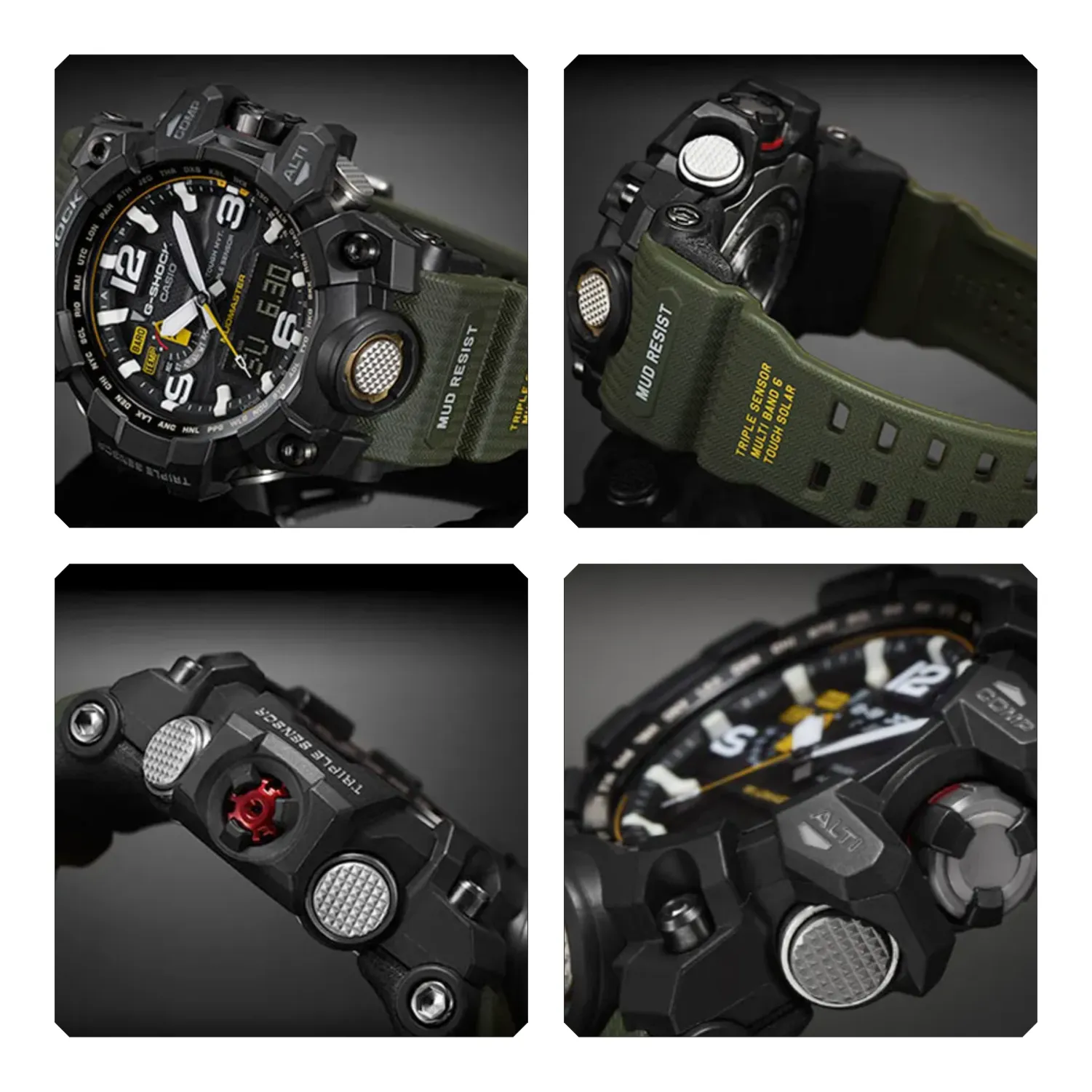 Casio Mudmaster Watch (GWG1000-1A3) with Wearable4U Power Pack Bundle