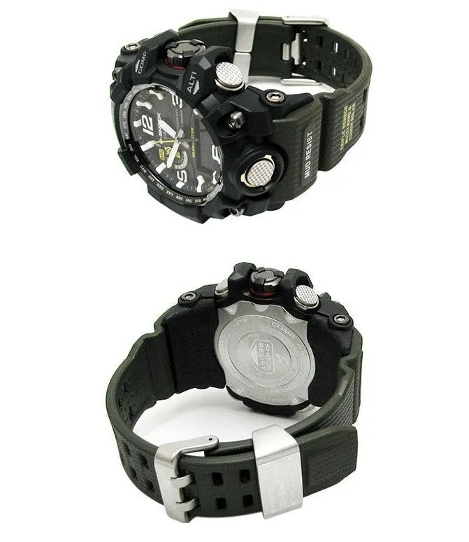 Casio Mudmaster Watch (GWG1000-1A3) with Wearable4U Power Pack Bundle