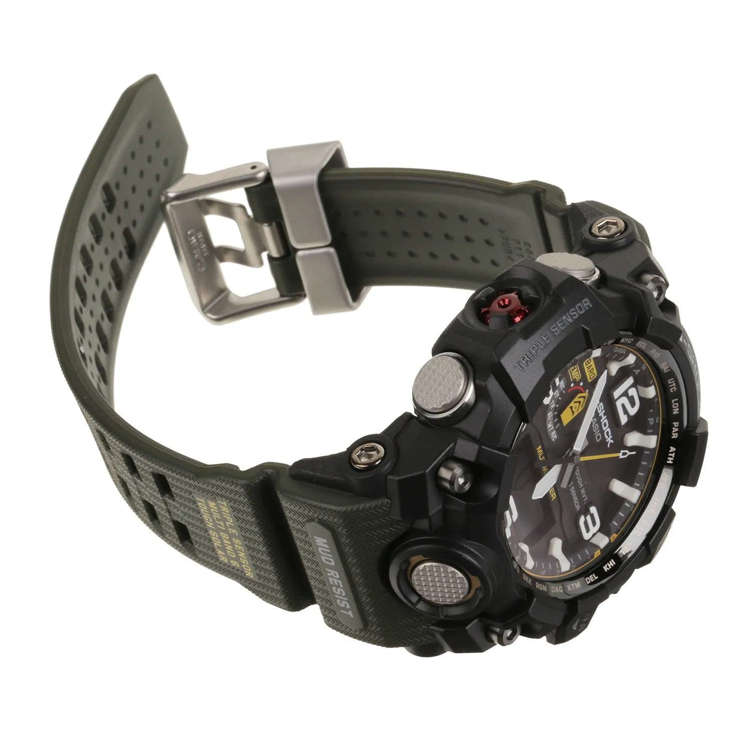 Casio Mudmaster Watch (GWG1000-1A3) with Wearable4U Power Pack Bundle