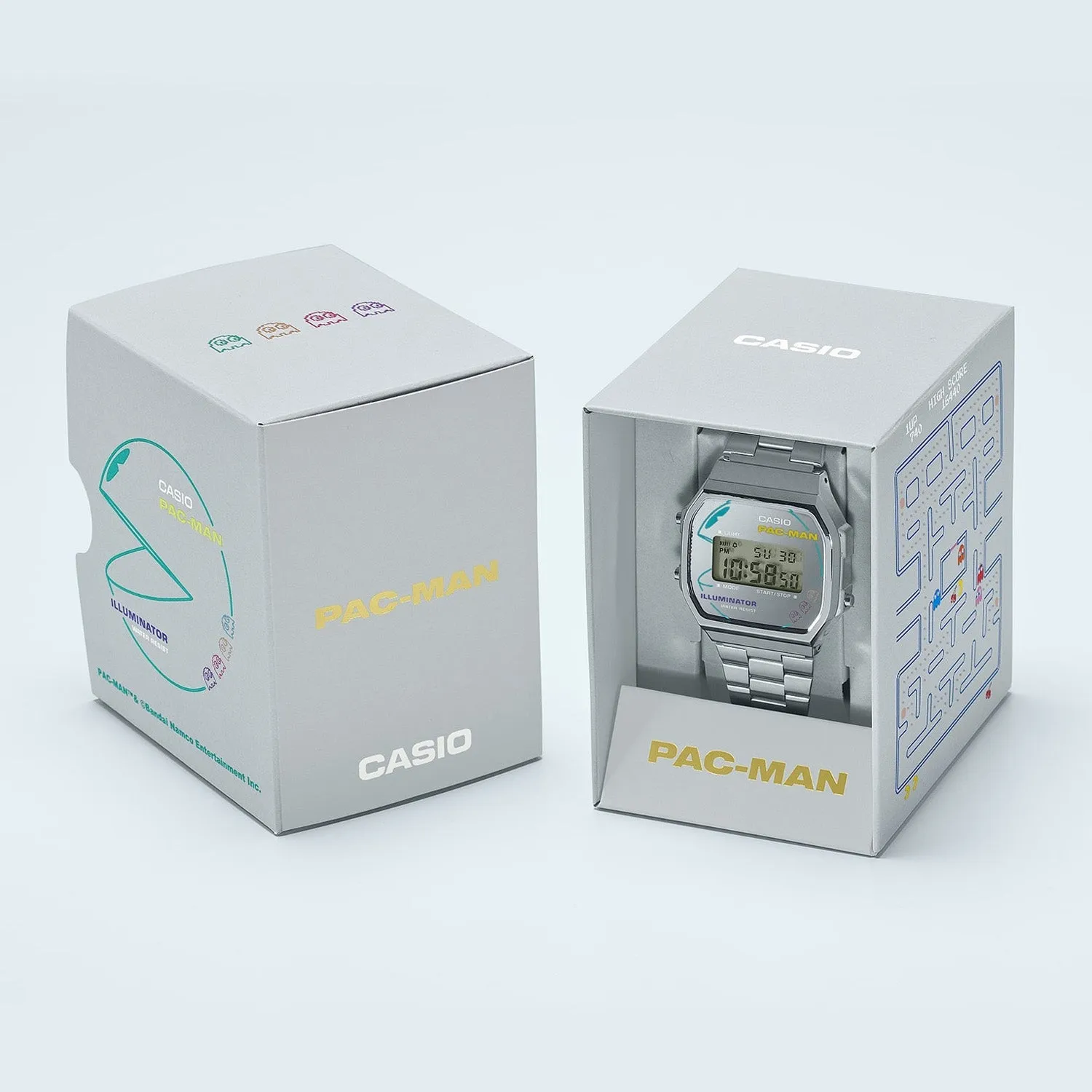 Casio x PAC-MAN Vintage Collection A168WEPC-7A