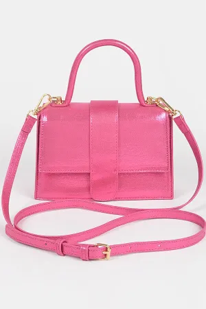 CELESTE 2025 BAG/HPC5762 Fuchsia Pink Metallic Faux Leather