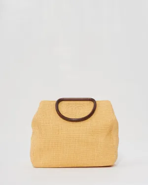 Chanel Beige Raffia Top Handle Tote