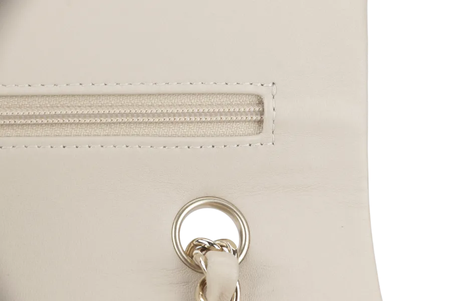 CHANEL COCO SAILOR STRIPE (1919xxxx) BLACK & WHITE JERSEY GOLD HARDWARE WITH CARD