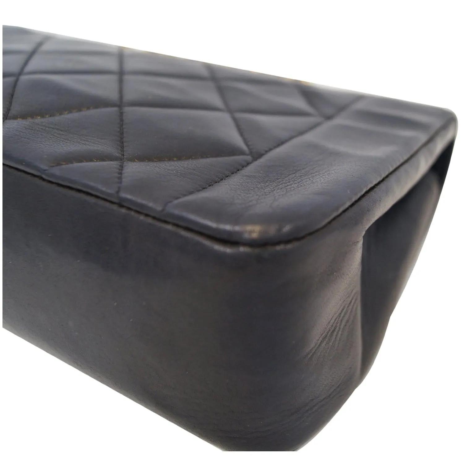 CHANEL Diana Flap Bag Quilted Lambskin Shoulder Bag Black