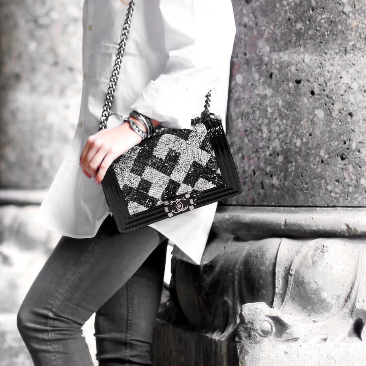 Chanel Sequin Boy Flap Bag