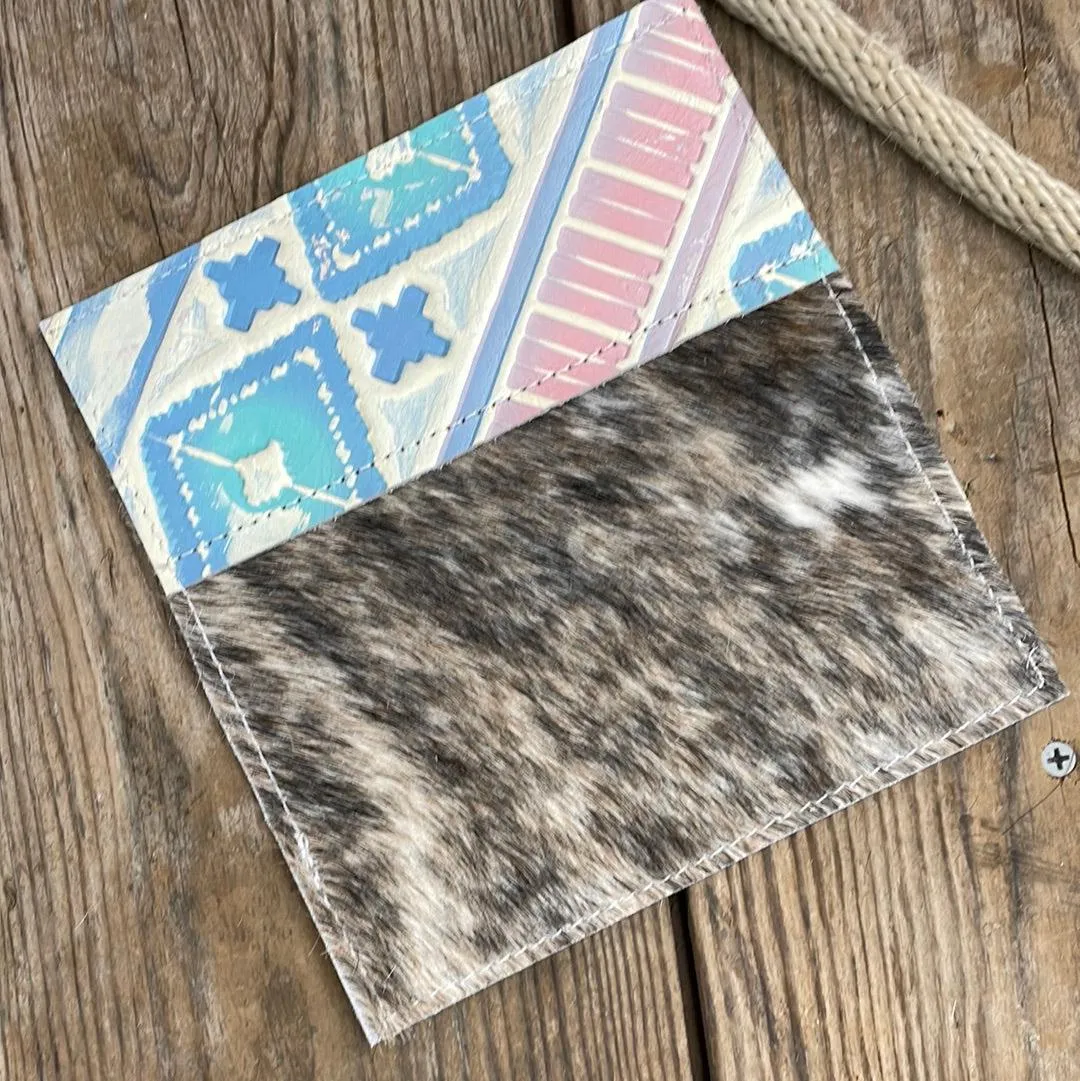Checkbook Cover - Unicorn Hide w/ Encanto Navajo