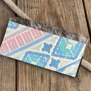 Checkbook Cover - Unicorn Hide w/ Encanto Navajo