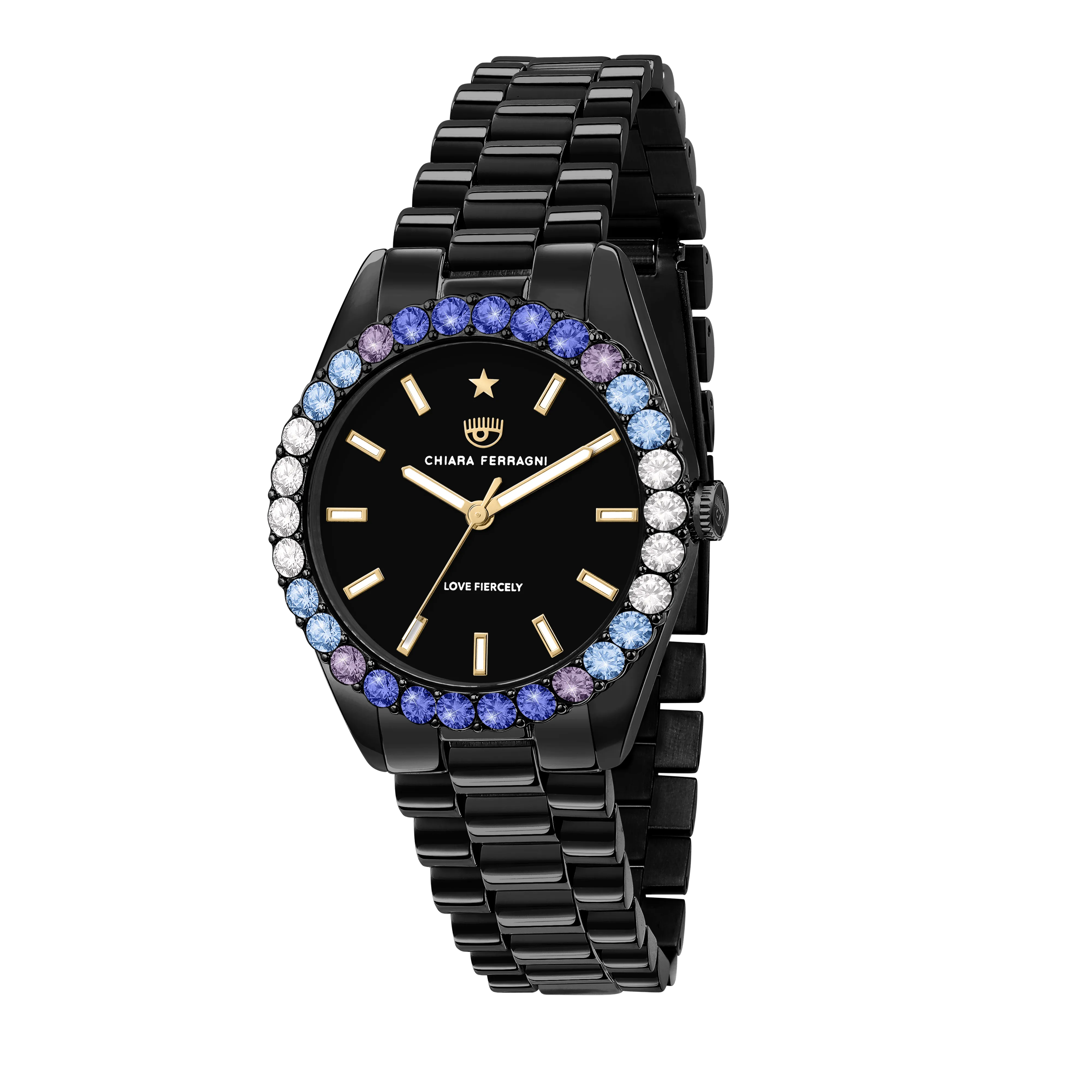 Chiara Ferragni Everyday Black Zircon 34mm Watch