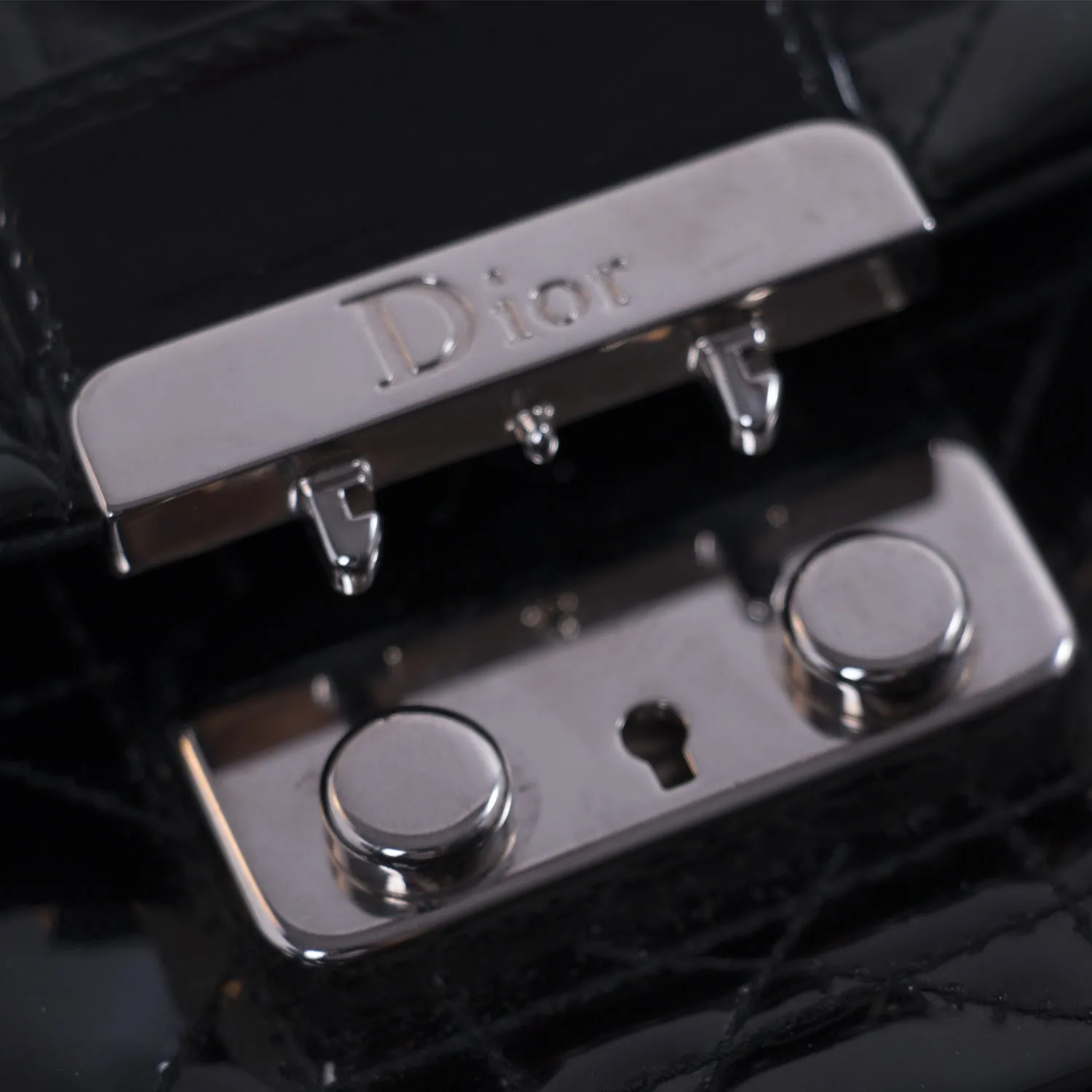 Christian Dior Miss Dior Patent Leather Flap Bag