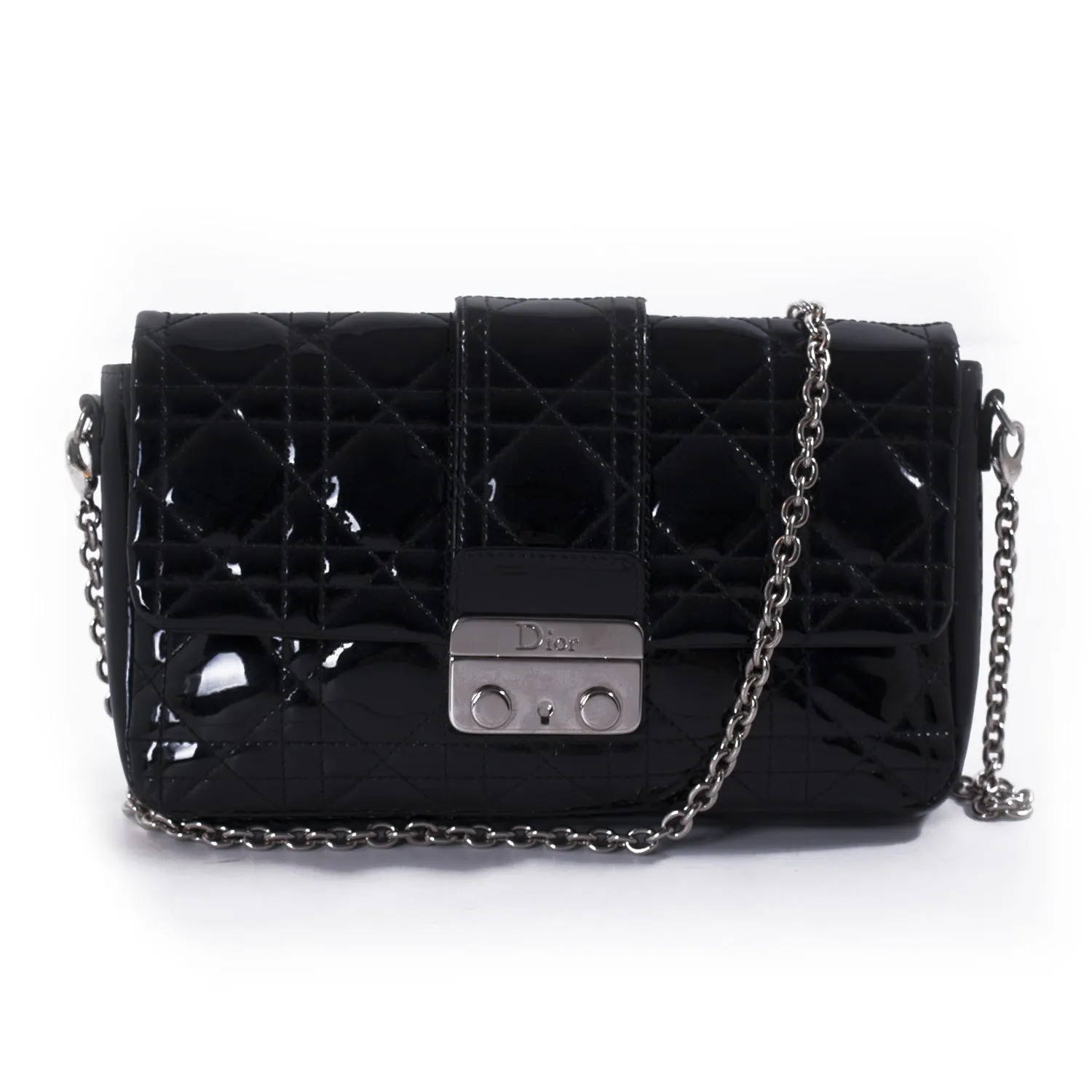 Christian Dior Miss Dior Patent Leather Flap Bag