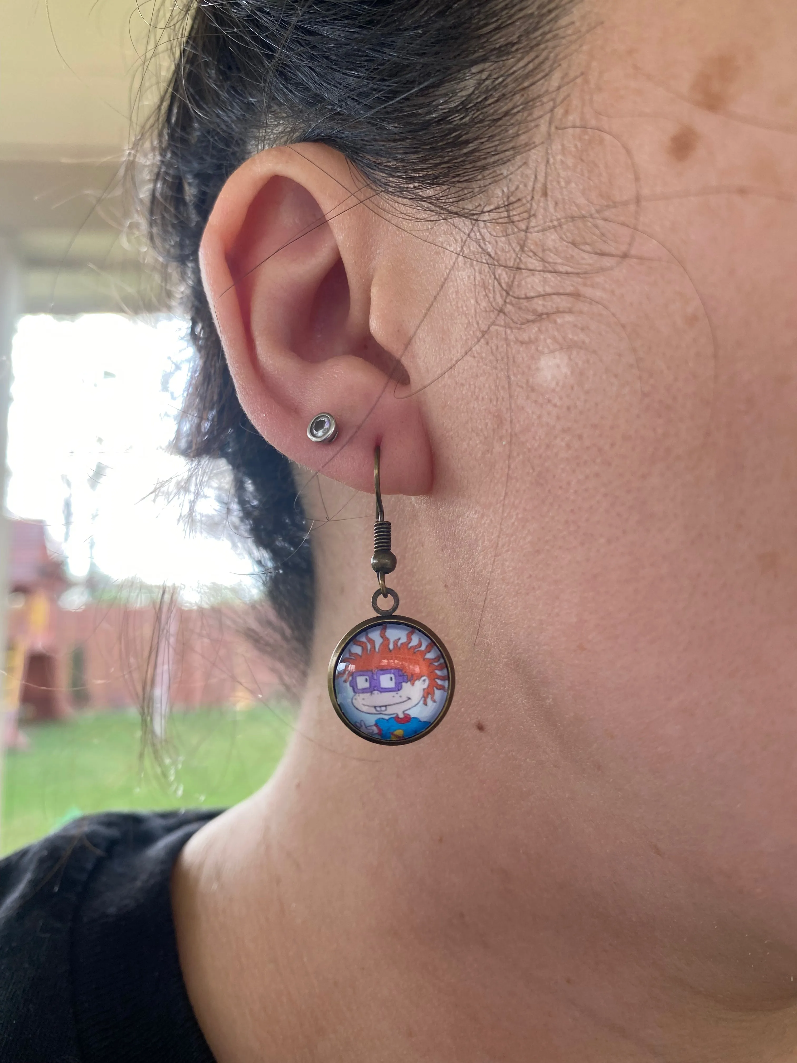 Chuckie Rugrats Dangle Earrings