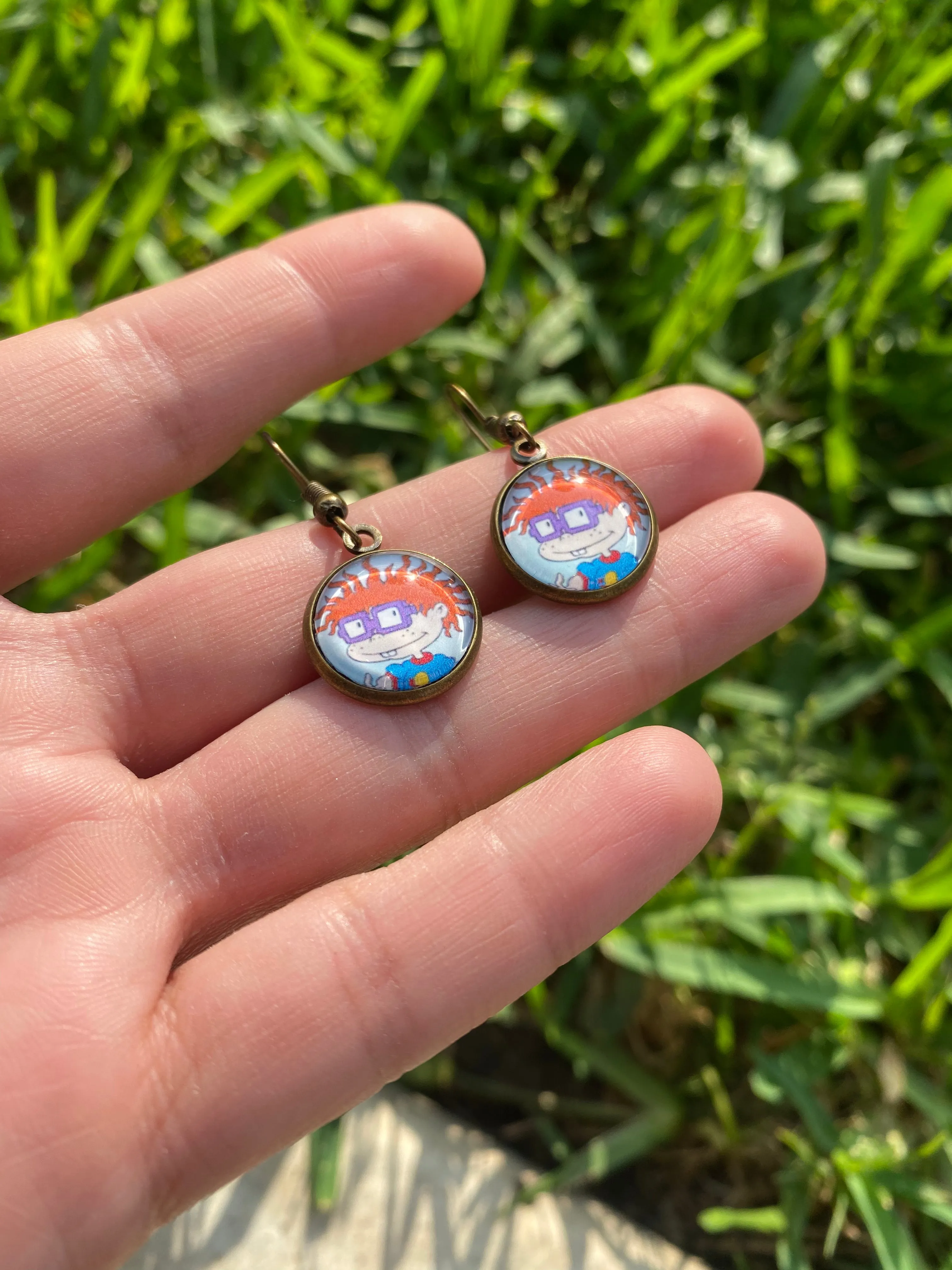 Chuckie Rugrats Dangle Earrings