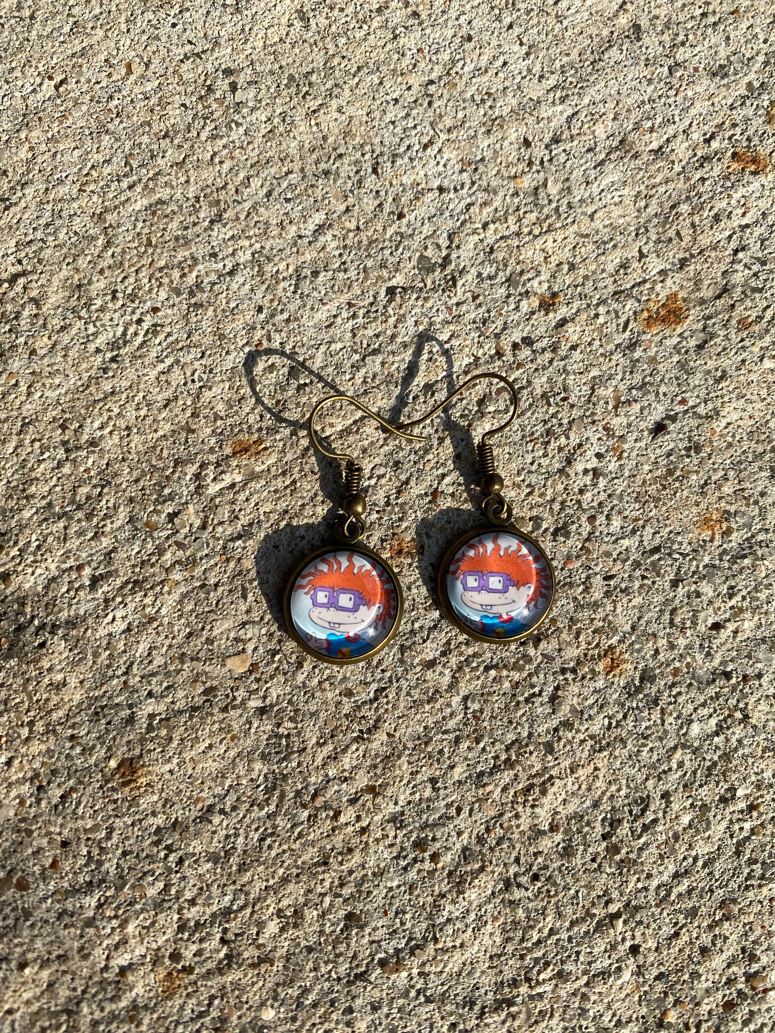 Chuckie Rugrats Dangle Earrings