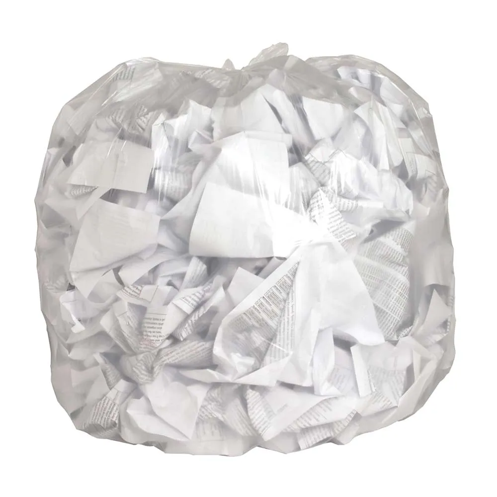 Clear Garbage Bags - 35" x 50" - 40-45 Gallon - X-Strong - 100 / Case