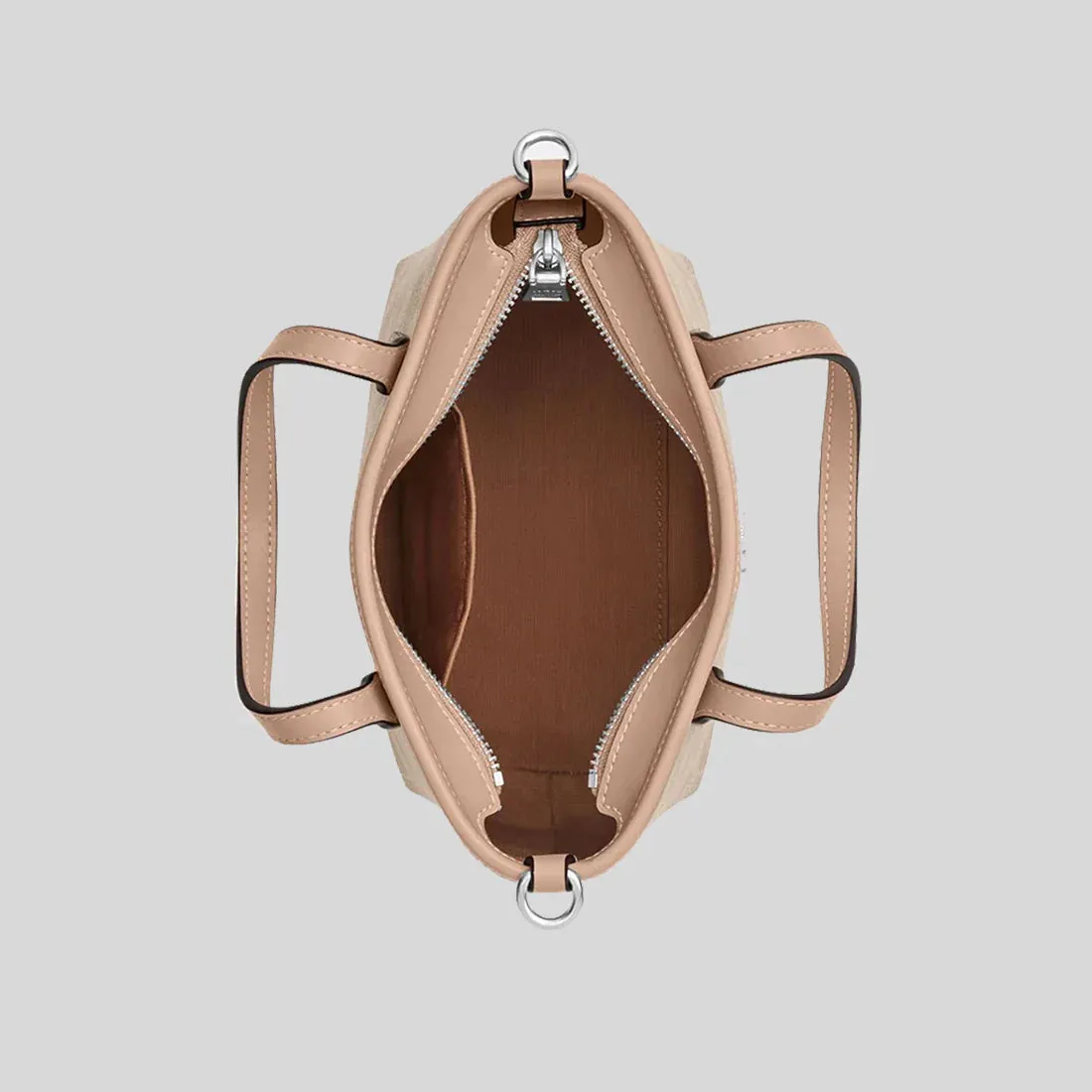 COACH City Mini Tote Bag In Signature Canvas Sand/Taupe RB-CW032