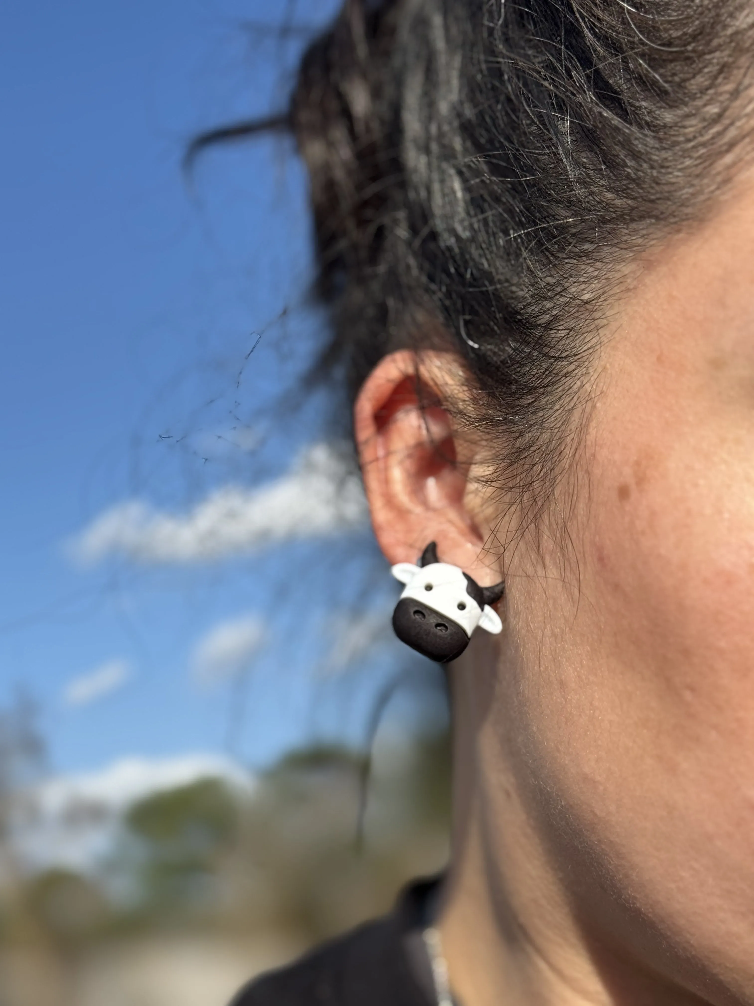 Cow Stud Earrings Cow Post Earrings