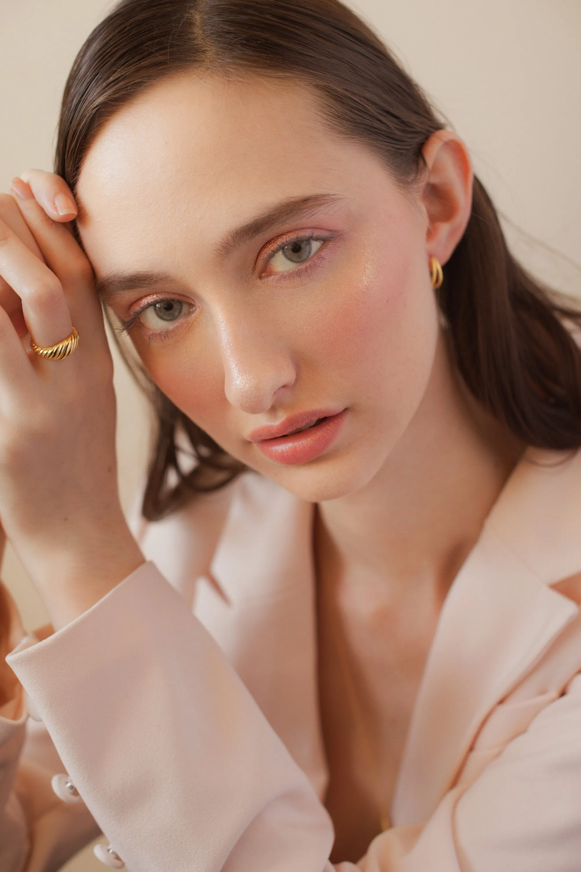Croissant dome ring, chunky gold ring, shell spiral, fine twist, thick band, statement vintage, crescent Dôme, signet bold wreath 4 5 6 7 8