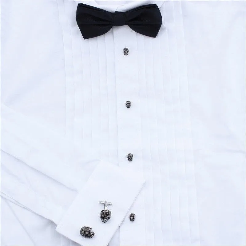 CUFFLINKS & STUDS TUXEDO SET "THE SKULL"