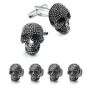CUFFLINKS & STUDS TUXEDO SET "THE SKULL"