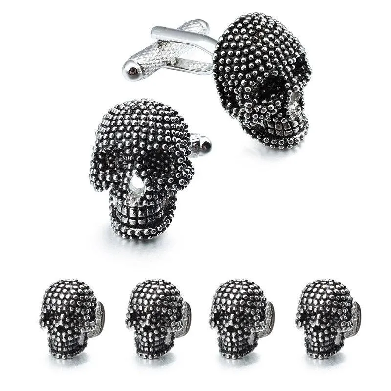 CUFFLINKS & STUDS TUXEDO SET "THE SKULL"