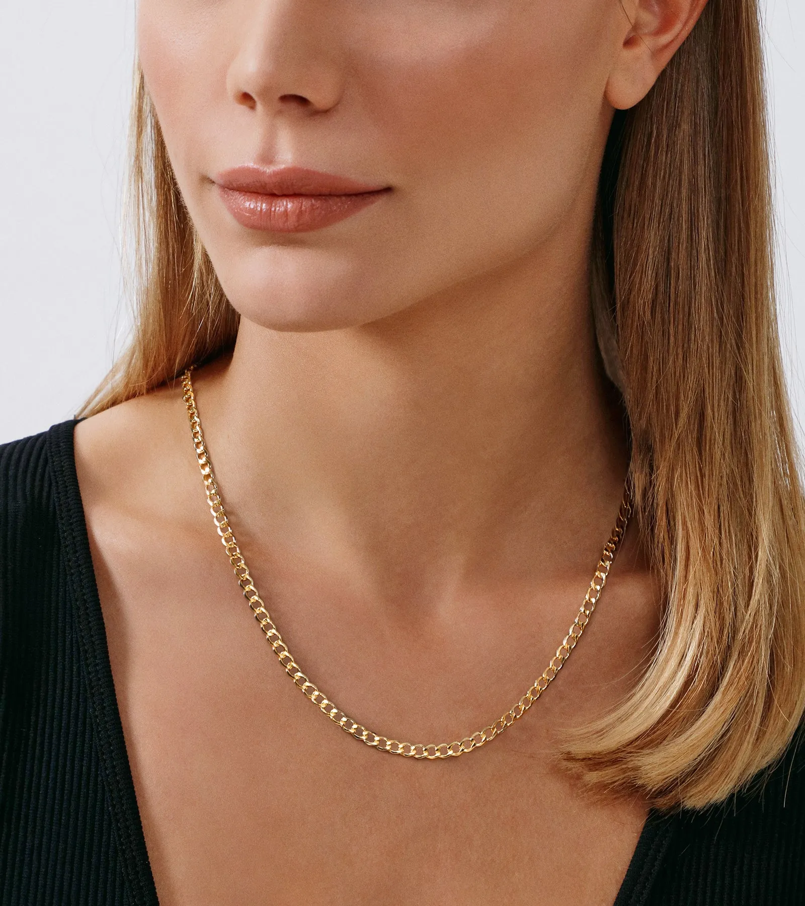 Curb Chain Necklace (4.5mm)