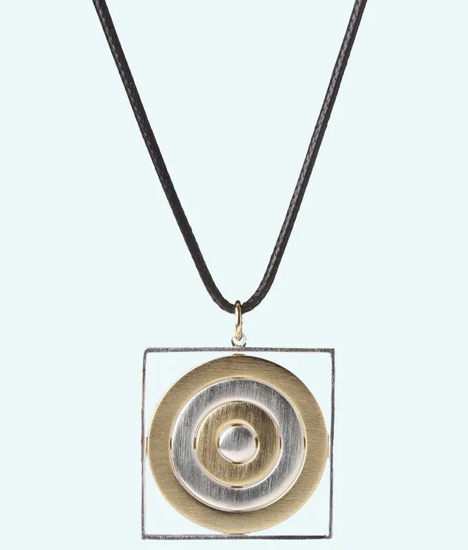 Curling House Necklace with Border