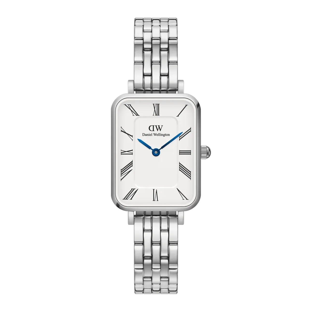 Daniel Wellington - Quadro Roman Numerals 5 Link Silver Watch